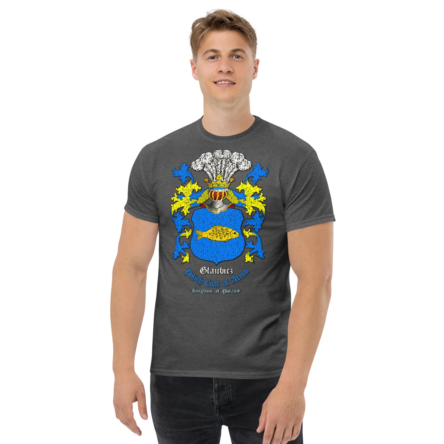 Glaubicz Herb Koszulka, Herb Rodowy Koszulka, Glaubicz Coats of Arms Tee, Comancha Graphics,