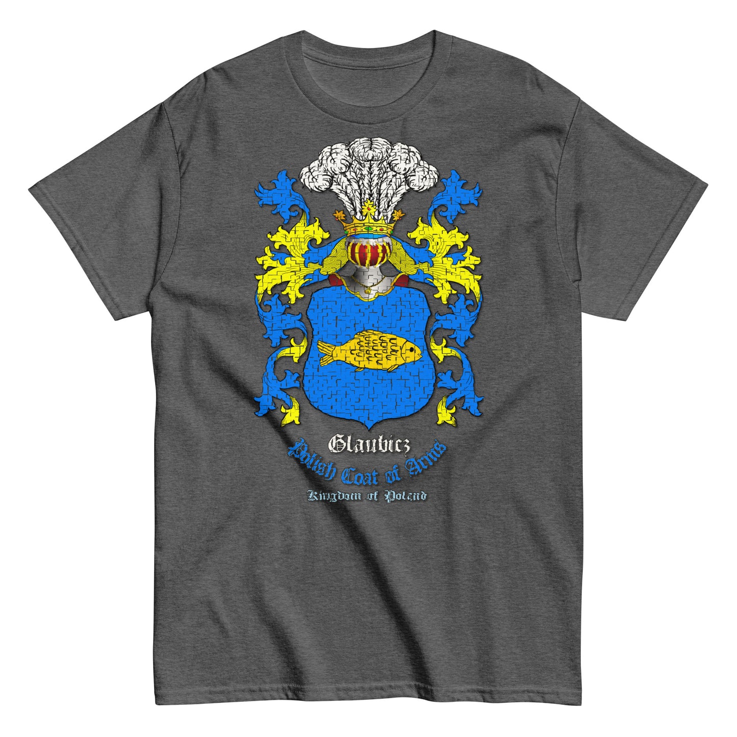 Glaubicz Herb Koszulka, Herb Rodowy Koszulka, Glaubicz Coats of Arms Tee, Comancha Graphics,