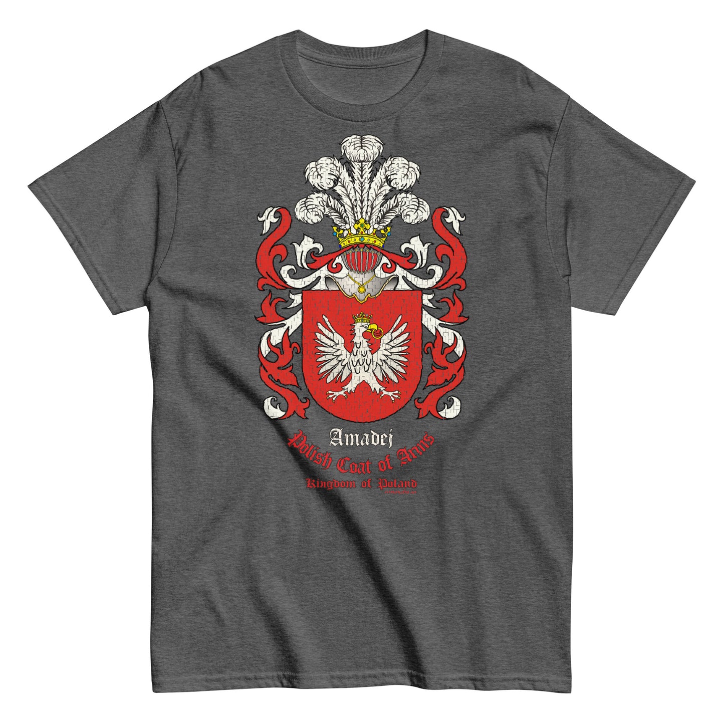 Amadej Herb Koszulka, Herb Rodowy Koszulka, Amadej Coats of Arms Tee, Comancha Graphics tee,