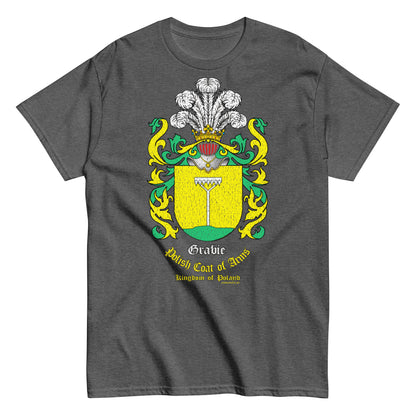 Grabie Herb Koszulka, Herb Rodowy Koszulki, Herby Rodowe Koszulki, Grabie coats of arms tee, Comancha Graphics,