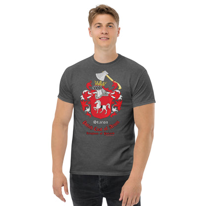 Staron Herb Koszulka, Polskie Herby Rodowe Koszulki, Staron coats of arms t-shirt, Comancha Graphics,