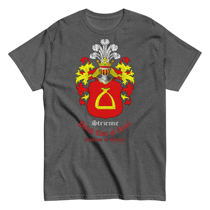 Strzemie Herb szlachecki Koszulka, Polski herb rodowy koszulka, Strzemie coats of arms t-shirt, Comancha Graphics,