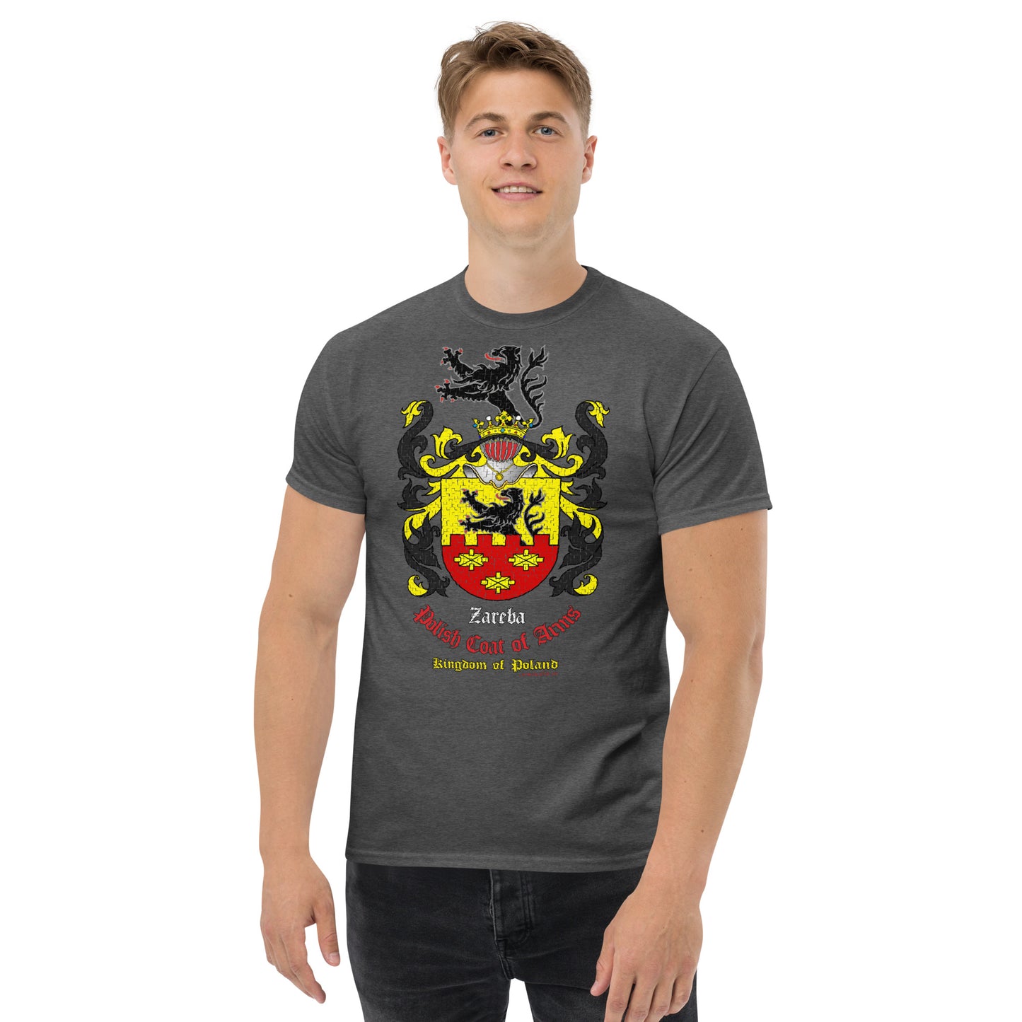 Zareba Herb szlachecki Koszulka, Polski herb rodowy koszulka, Zareba coats of arms t-shirt, Comancha Graphics,