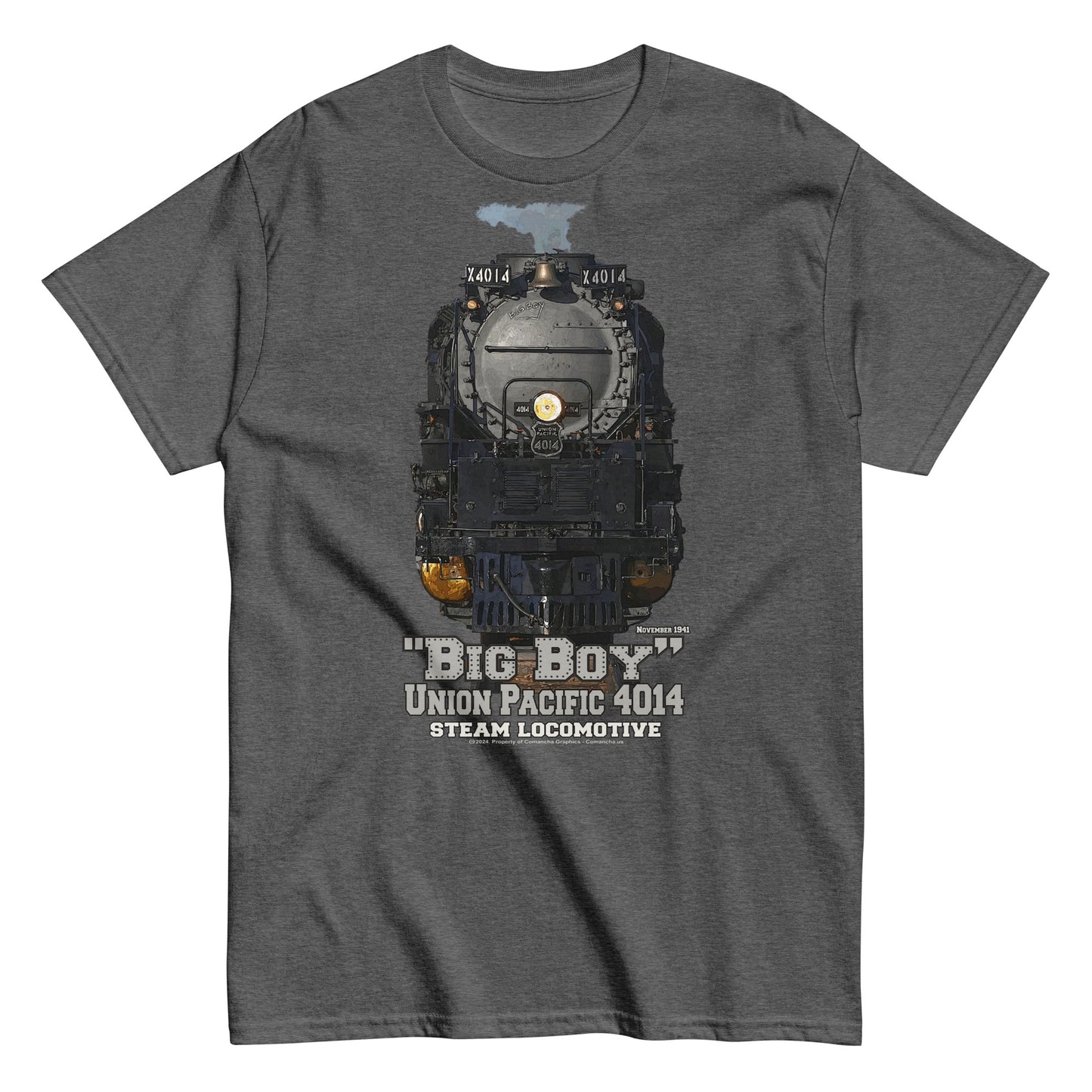 Steam Locomotive 4014 T-shirt, Union Pacific 4014 t-shirt, Comancha Store,