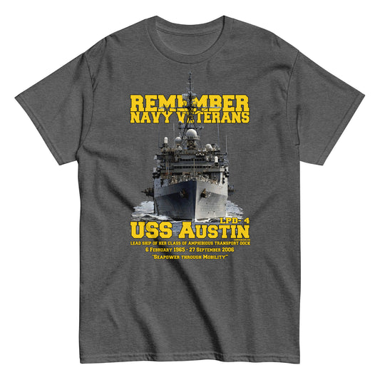 USS AUSTIN LPD-4 Veterans T-shirt,