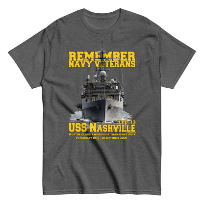 USS NASHVILLE LPD-13 Veterans t-shirt