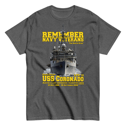 USS CORONADO LPD-11 Veterans T-shirt,