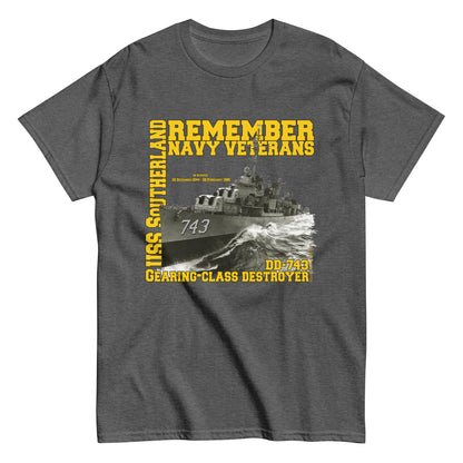 USS Southerland DD-743 Destroyer T-shirt