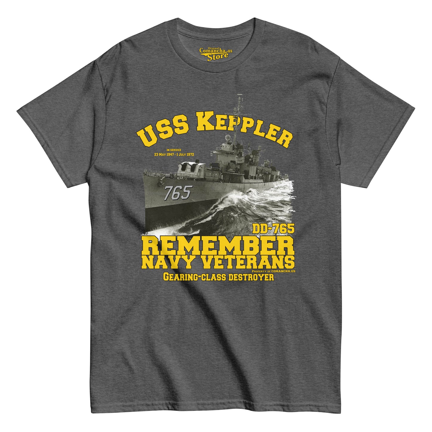 USS Keppler DD-765 Navy destroyer Veterans tee