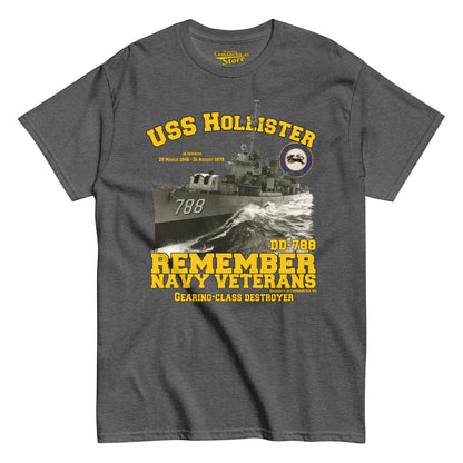 USS Hollister DD-788 Destroyer T-shirt