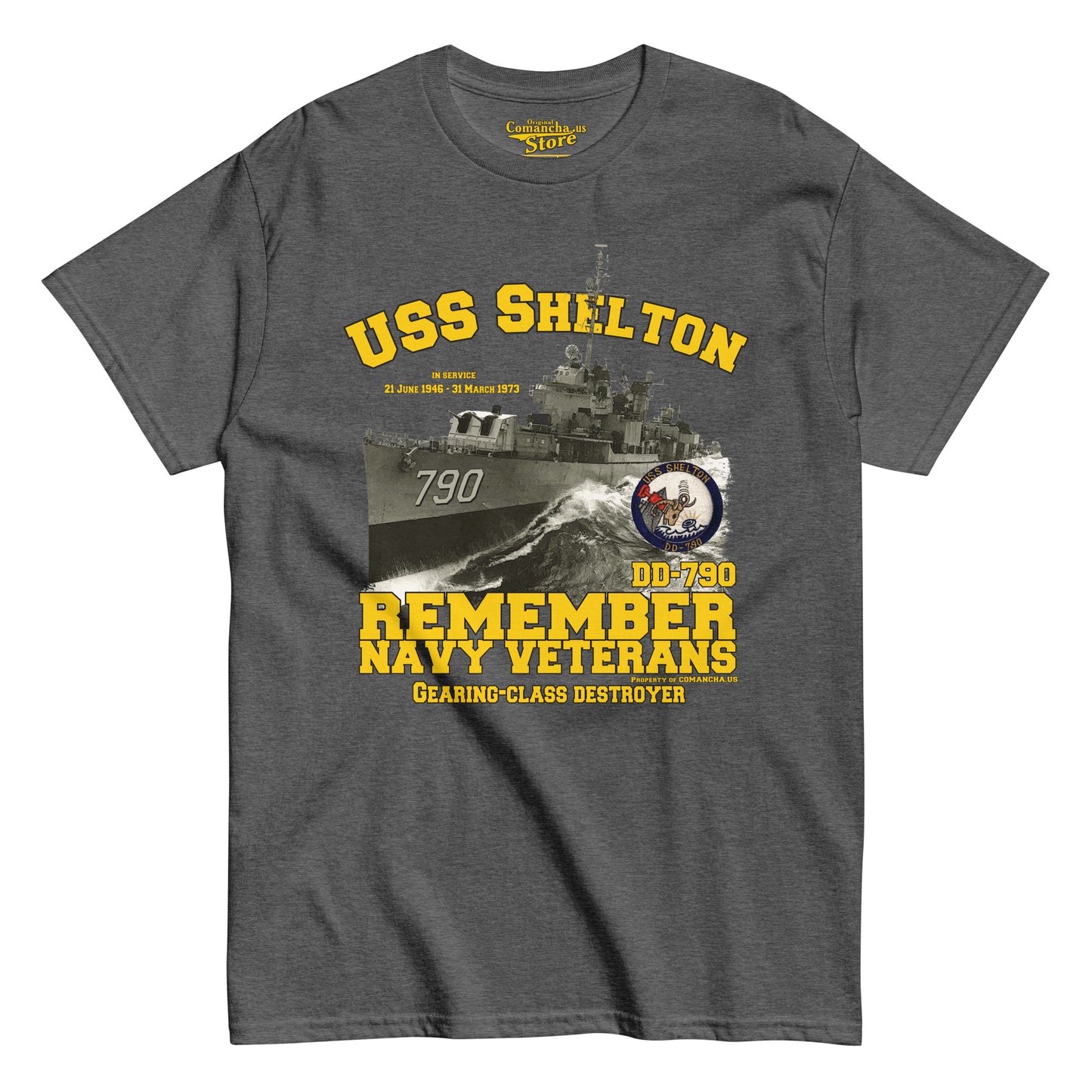 USS Shelton DD-790 Destroyer t-shirt