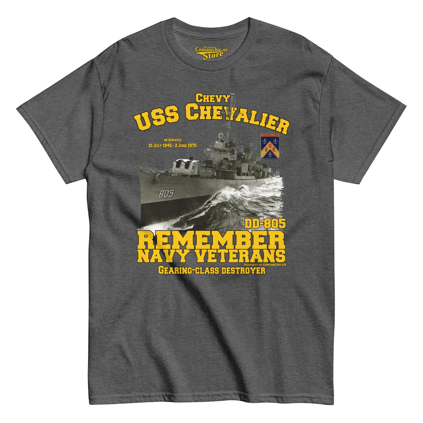 USS Chevalier DD-805 Destroyer Veterans tee