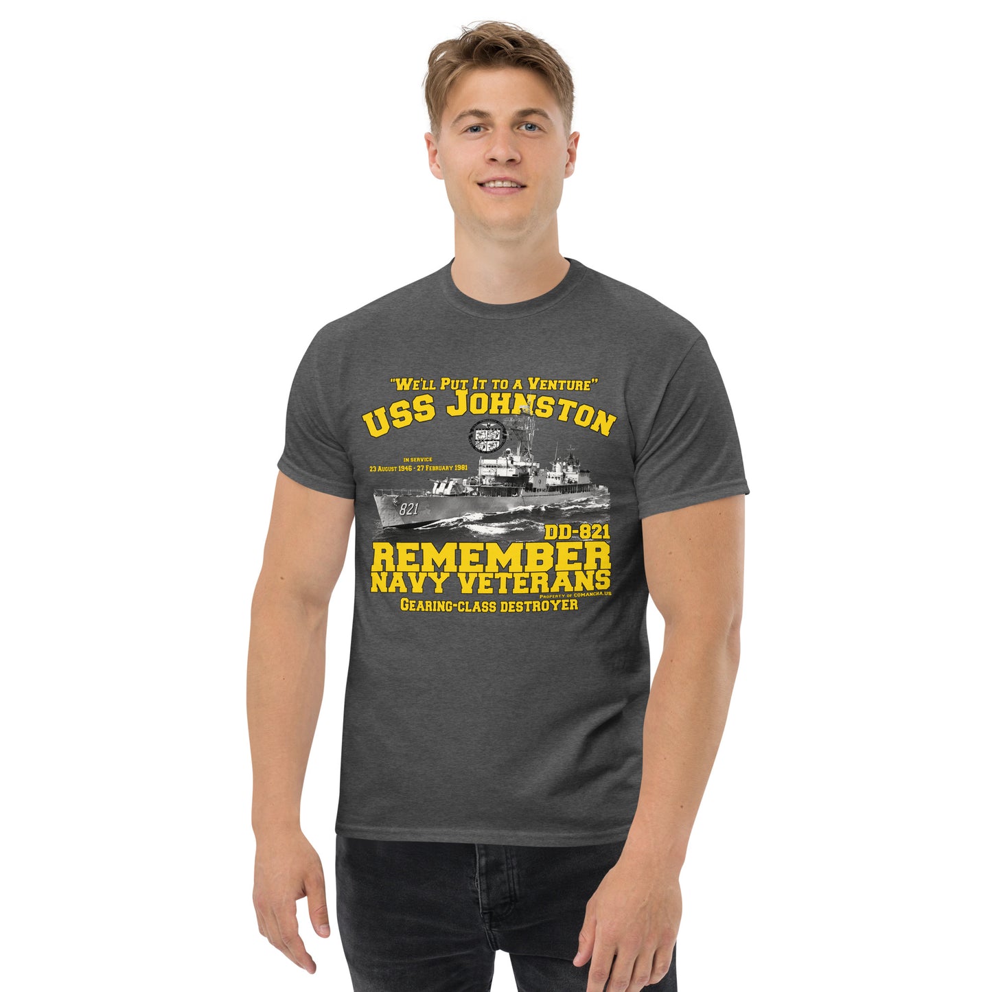 USS Johnston DD-821 Destroyer T-shirt