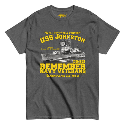 USS Johnston DD-821 Destroyer T-shirt