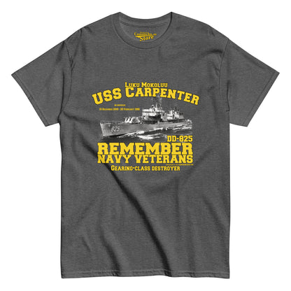 USS Carpenter DD-825 Destroyer t-shirt