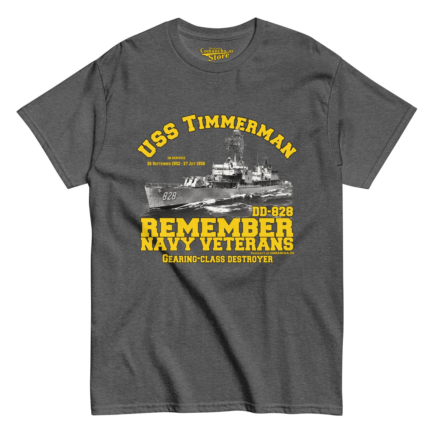 USS Timmerman DD-828 Destroyer tee