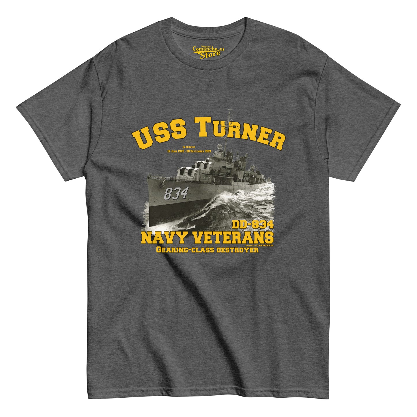 USS Turner DD-834 Destroyer t-shirt,