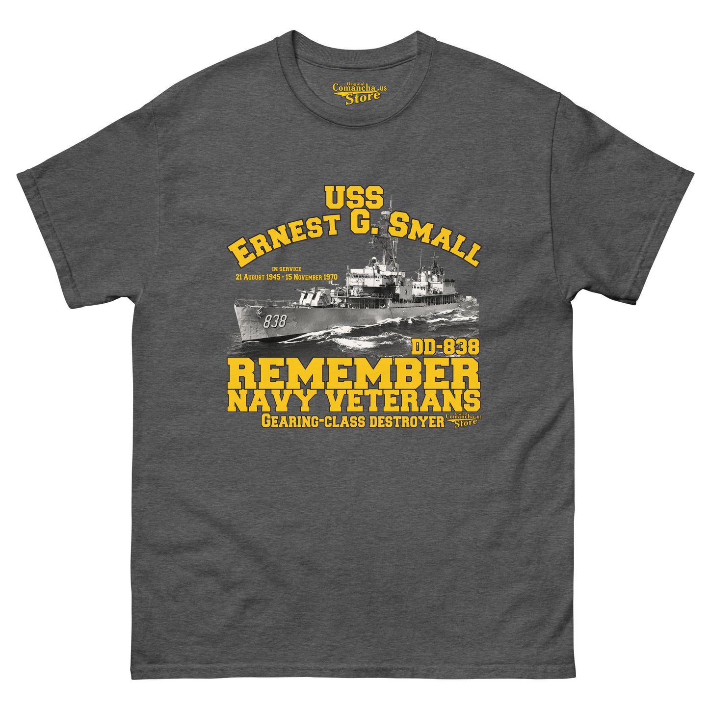 USS Ernest G. Small DD-838 Destroyer t-shirt