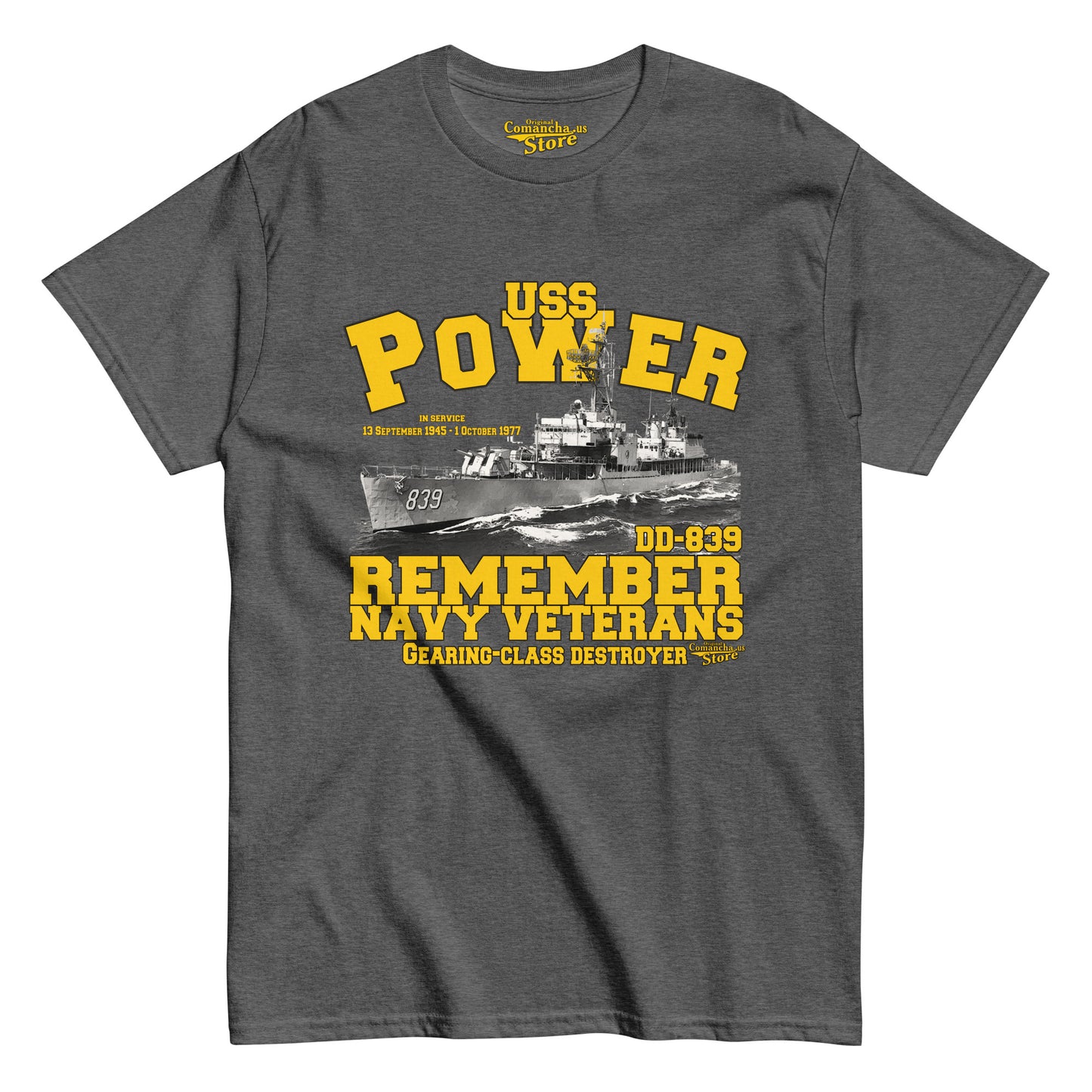 USS Power DD-839 Destroyer t-shirt,