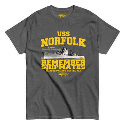 USS Norfolk DL-1 Destroyer Shipmates T-shirt