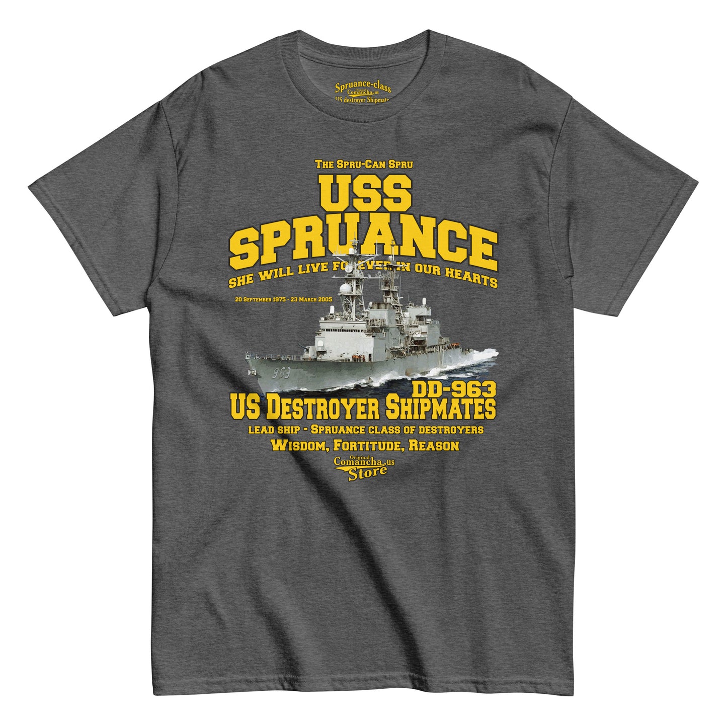 USS Spruance DD-963 T-shirt,