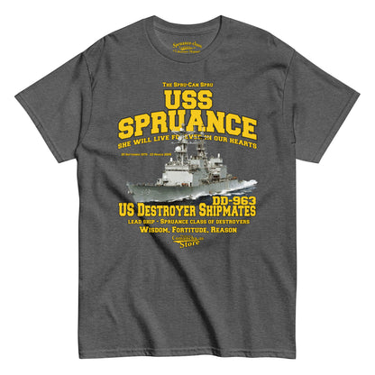 USS Spruance DD-963 T-shirt,