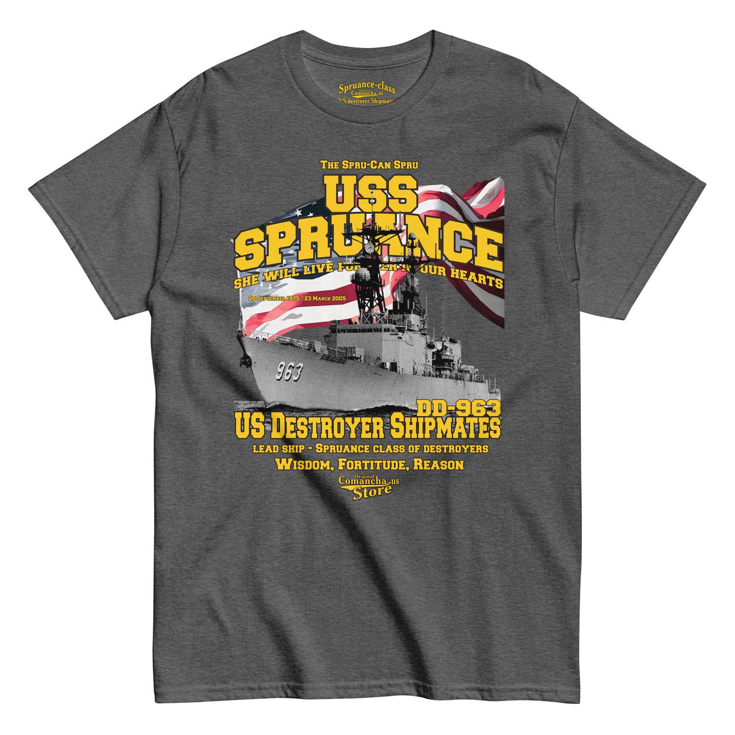 USS Spruance DD-963 tee,