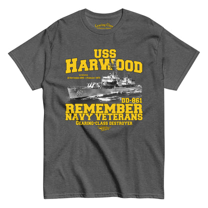 USS Harwood DD-861 Destroyer t-shirt