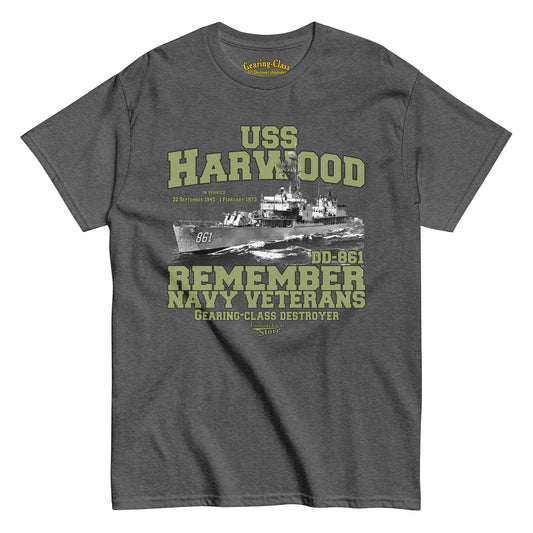 USS Harwood DD-861 Destroyer tee,