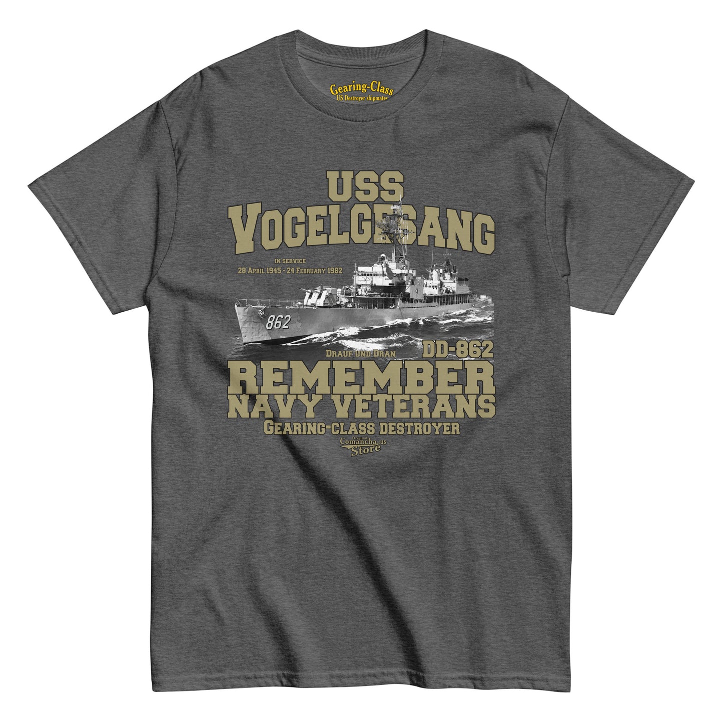 USS Vogelgesang DD-862 Destroyer T-shirt