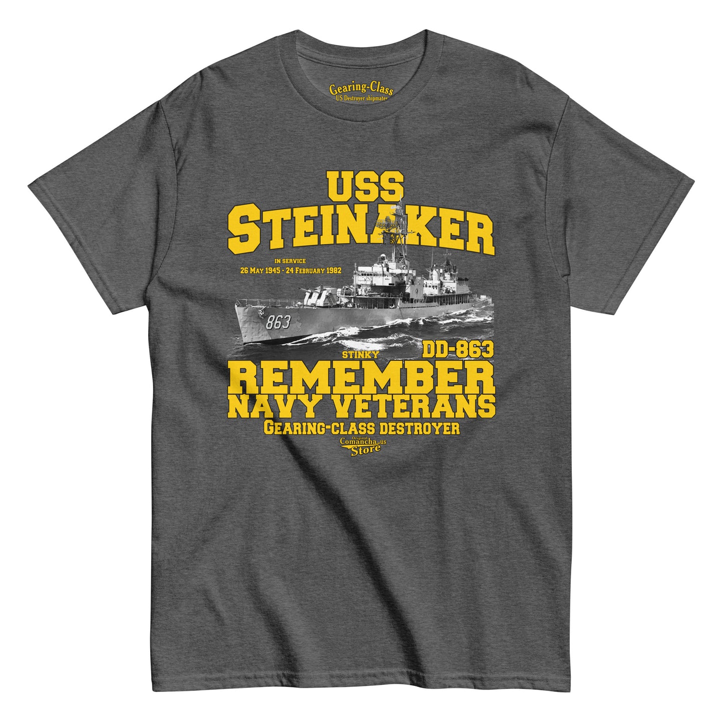 USS Steinaker DD-863 Destroyer t-shirt