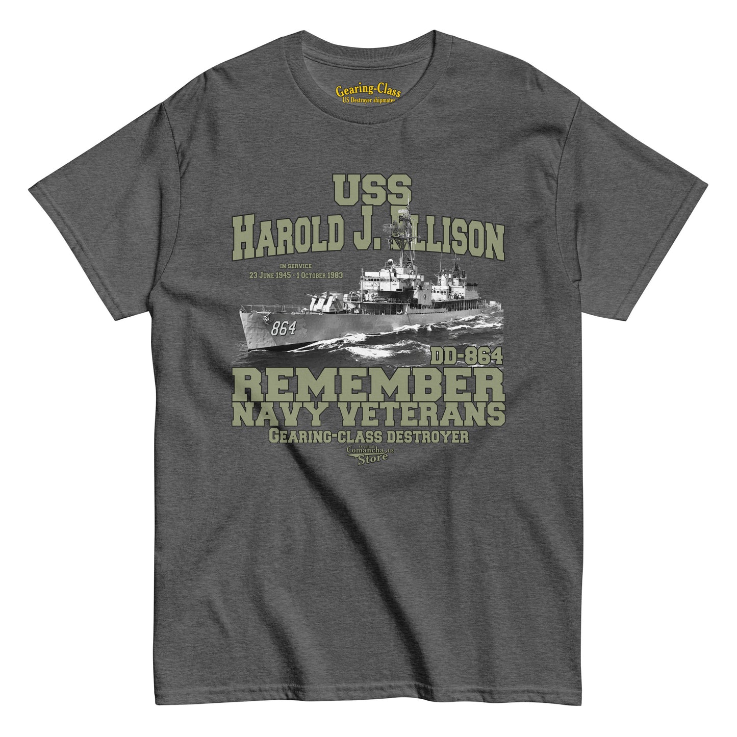 USS Harold J. Ellison DD-864 Destroyer T-shirt