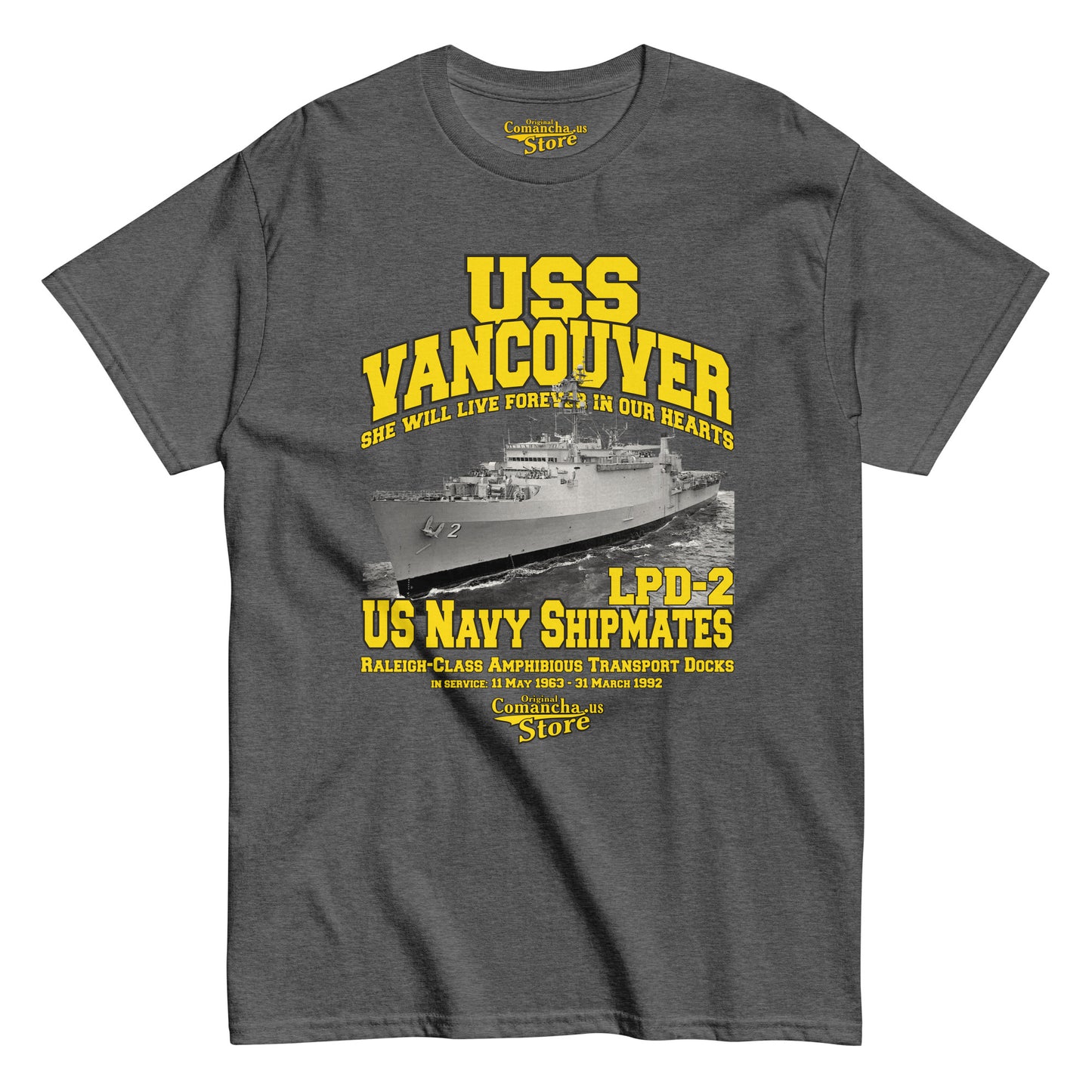 USS Vancouver LPD-2 Navy Shipmates tee,