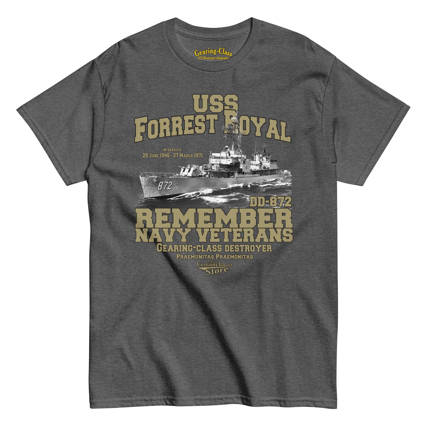 USS Forrest Royal DD-872 t-shirt,