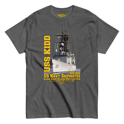 USS Kidd DDG-993 t-shirt,