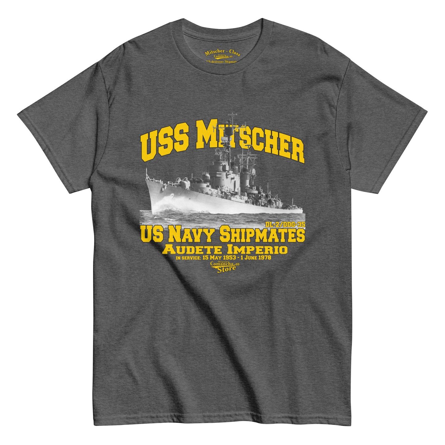 USS Mitscher DL-2 Destroyer t-shirt