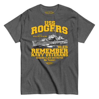 USS Rogers DD-876 Destroyer tee