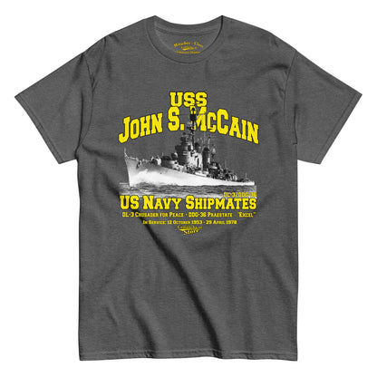 USS John S. McCain DL-3/DDG-36 Shipmates T-shirt