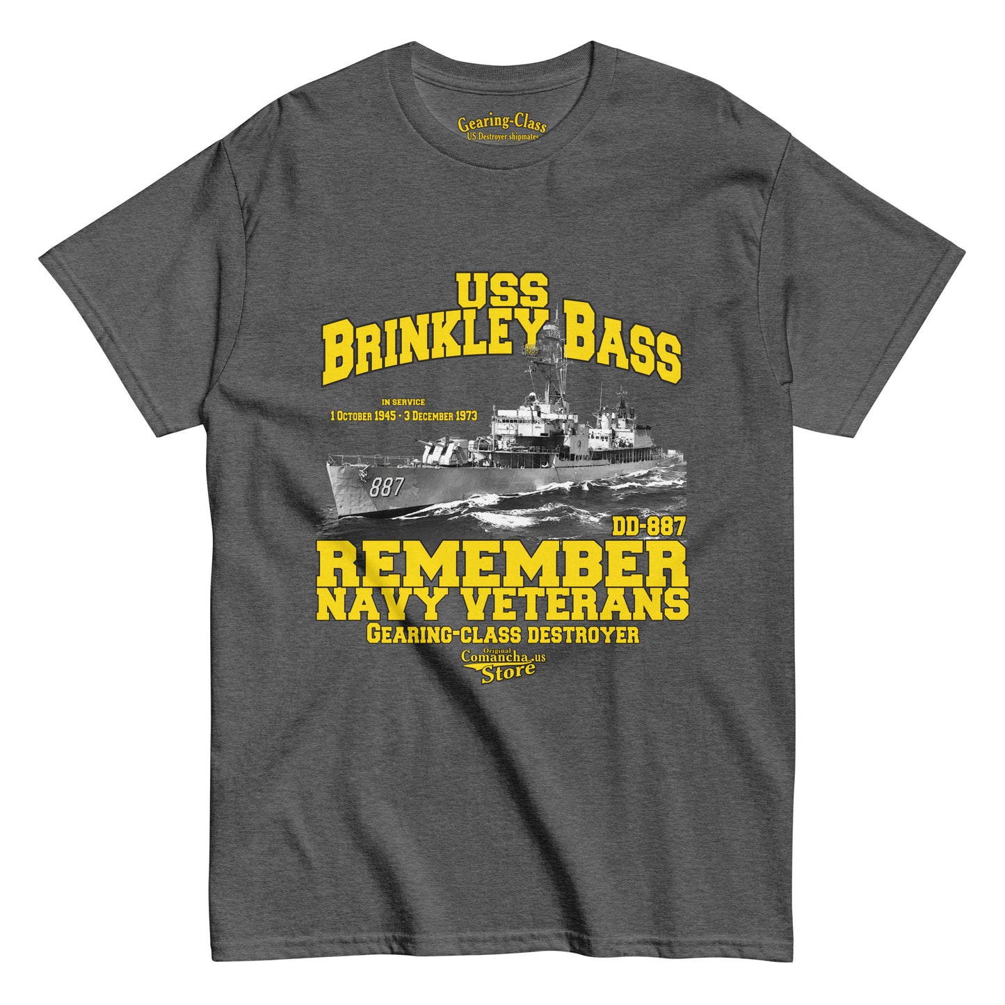 USS Brinkley Bass DD-887 t-shirt,