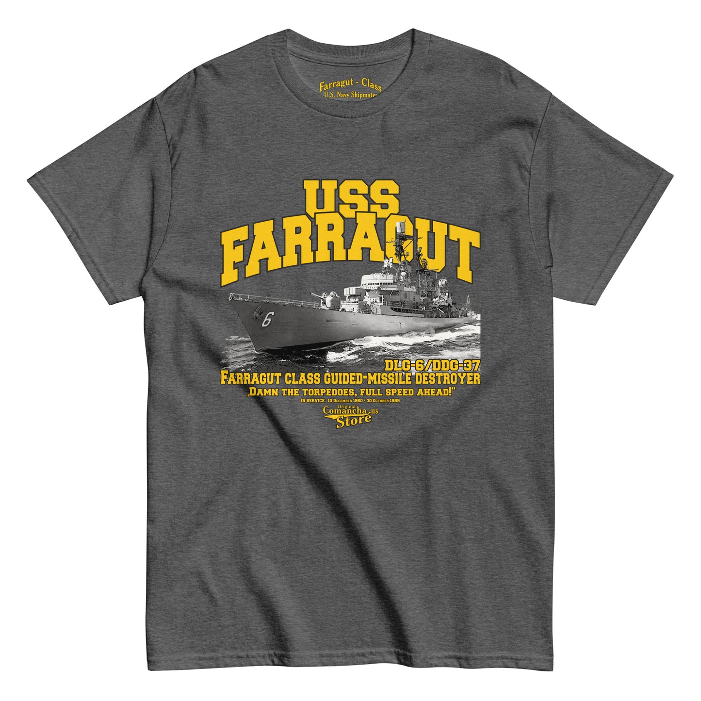 USS Farragut DLG-6/DDG-37 shipmates tee,