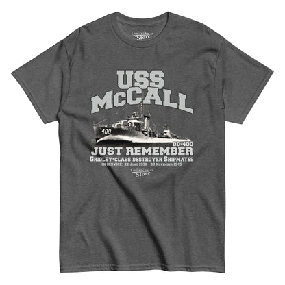 USS McCall DD-400 Shipmates T-shirt