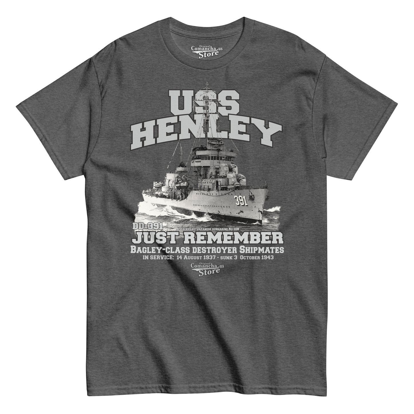 USS Henley DD-391 Destroyer T-shirt