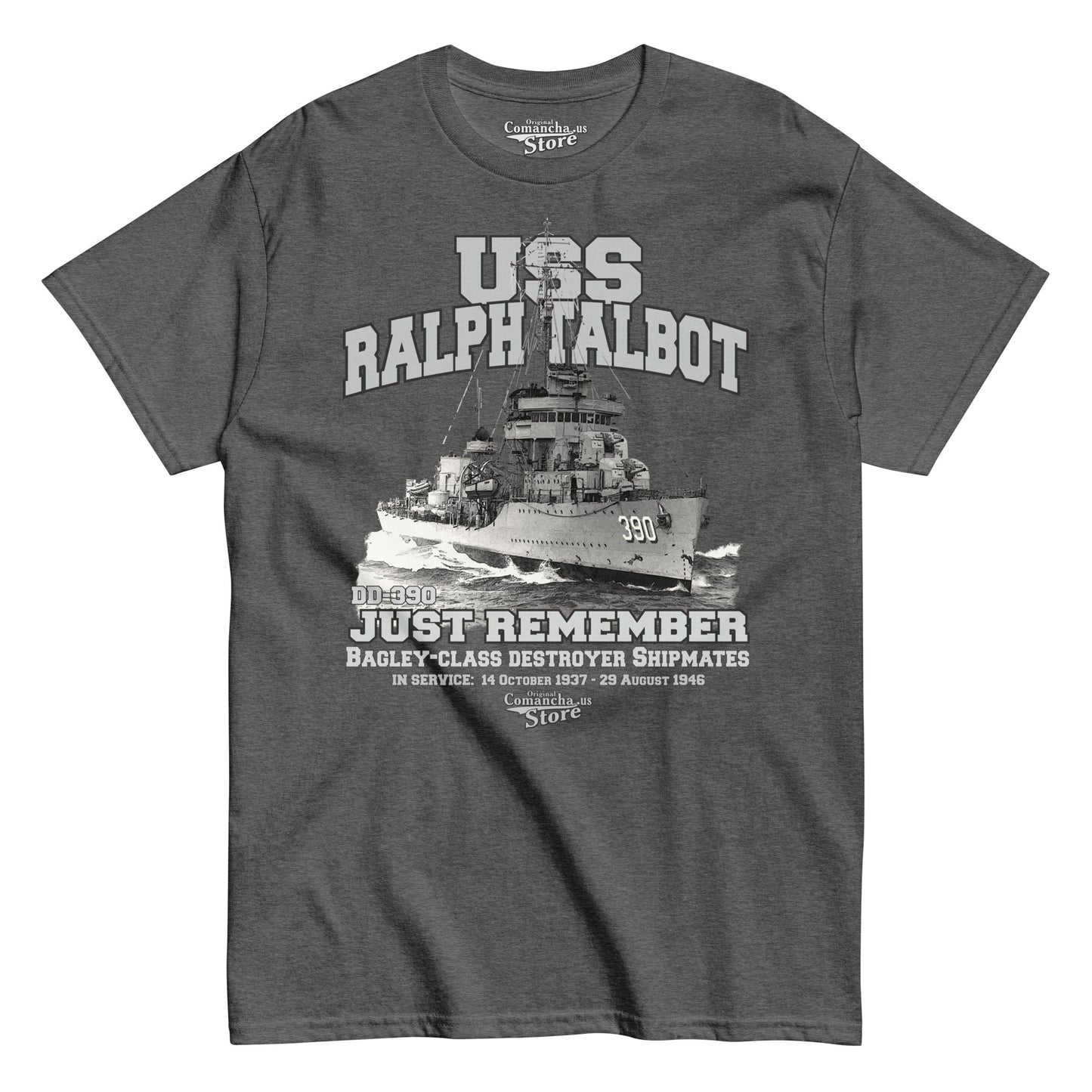 USS Ralph Talbot DD-390 Destroyer t-shirt