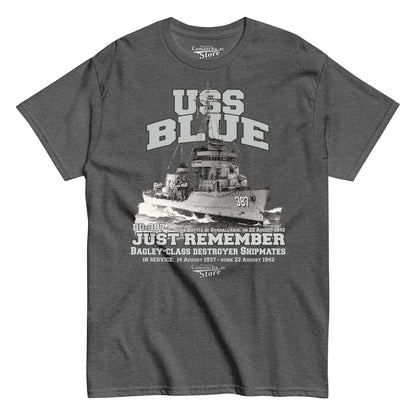 USS Blue DD-387 Destroyer T-shirt