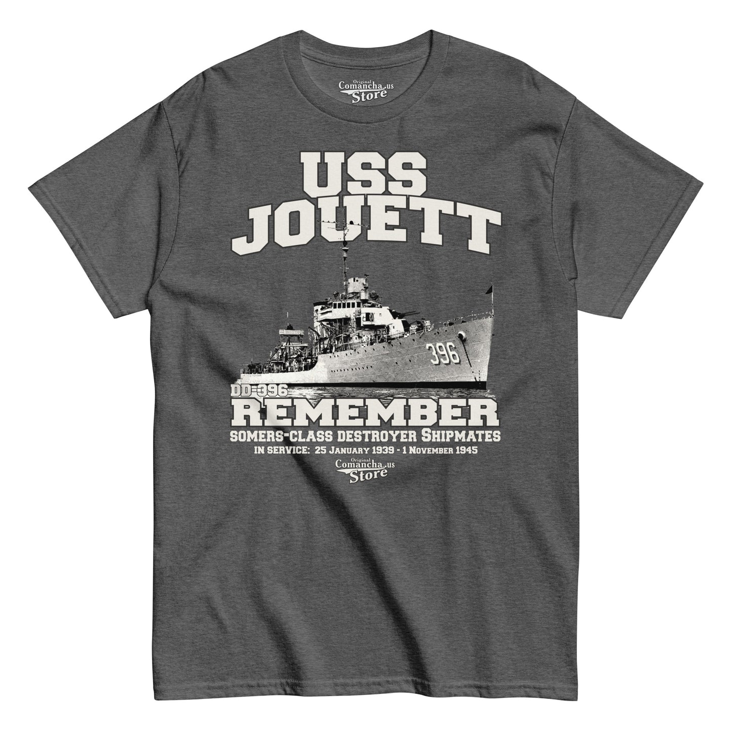 USS Jouett DD-396 destroyer t-shirt