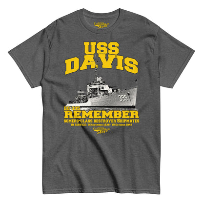 USS Davis DD-395 Destroyer tee