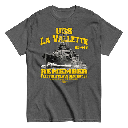 USS La Vallette DD-448 tee