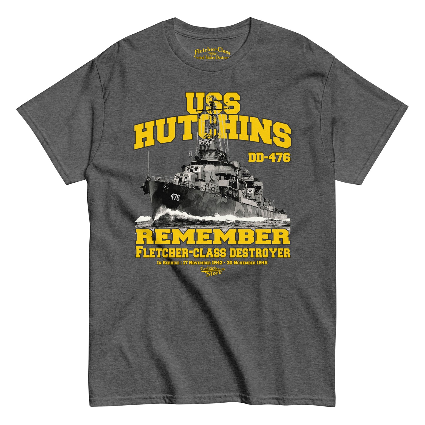 USS Hutchins DD-476 t-shirt