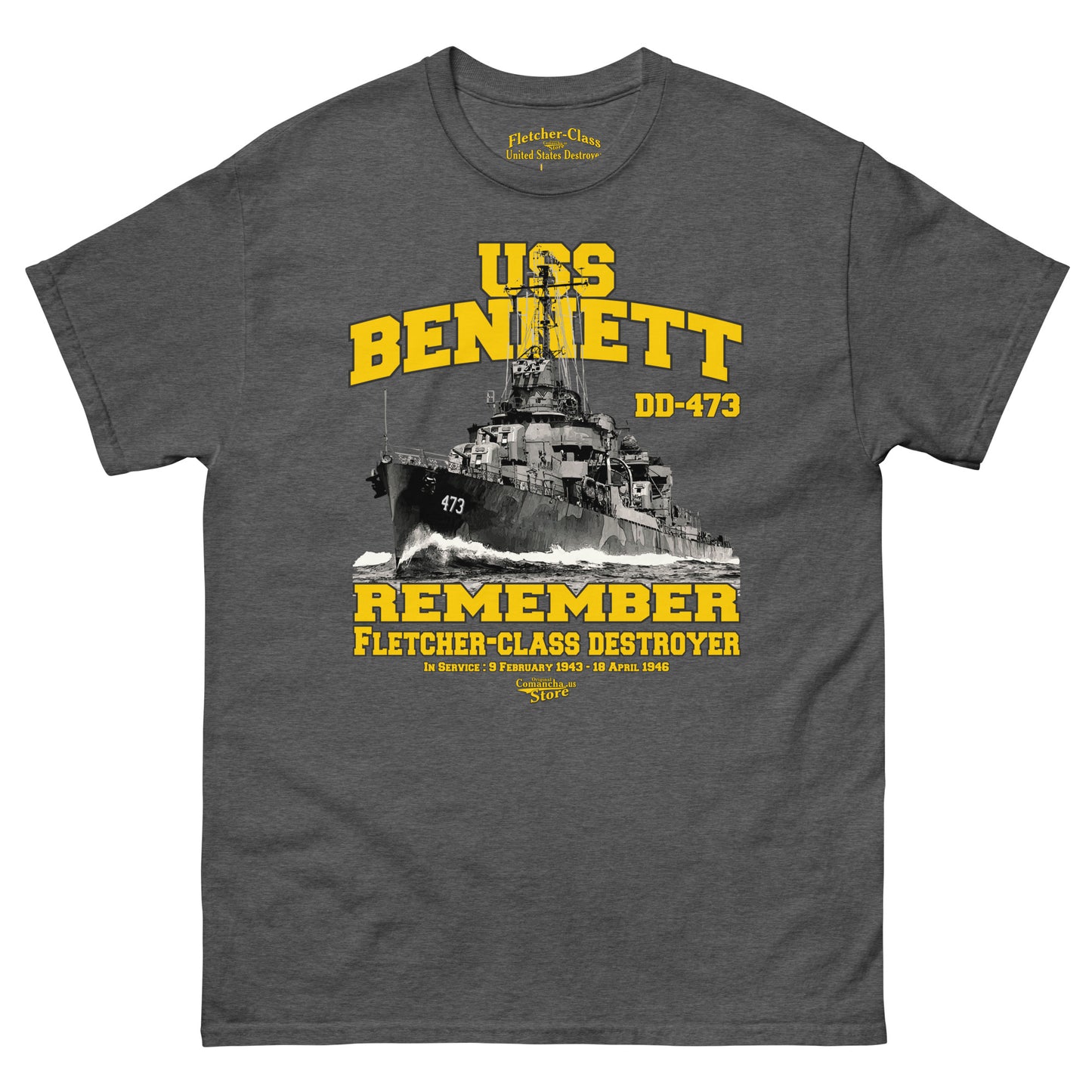 USS Bennett DD-473 t-shirt