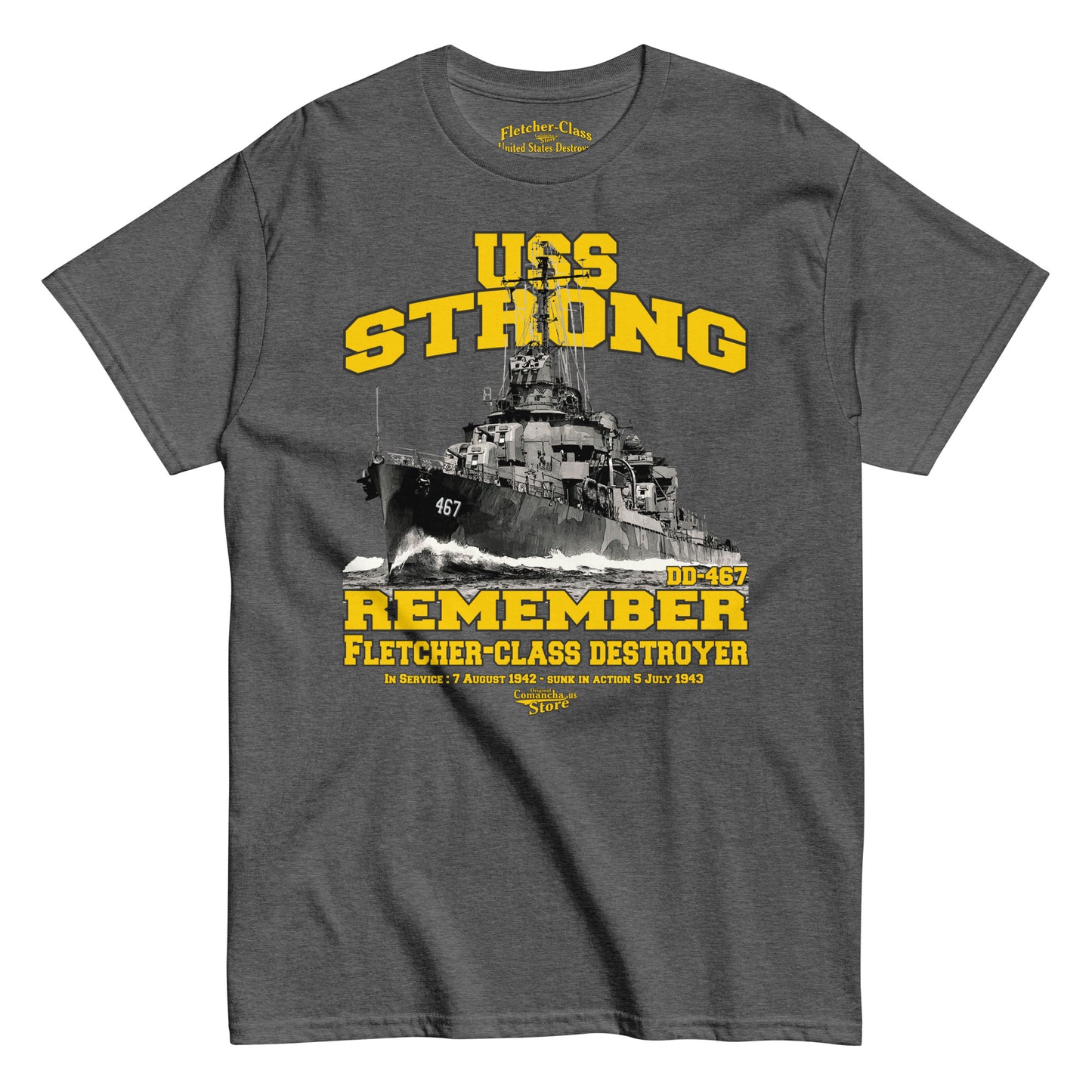 USS Strong DD-467 t-shirt